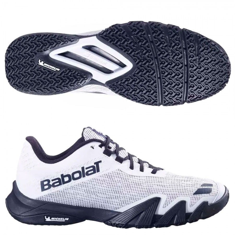 CALZADO BABOLAT JET VIVA MEN WHITE BLACK 2025